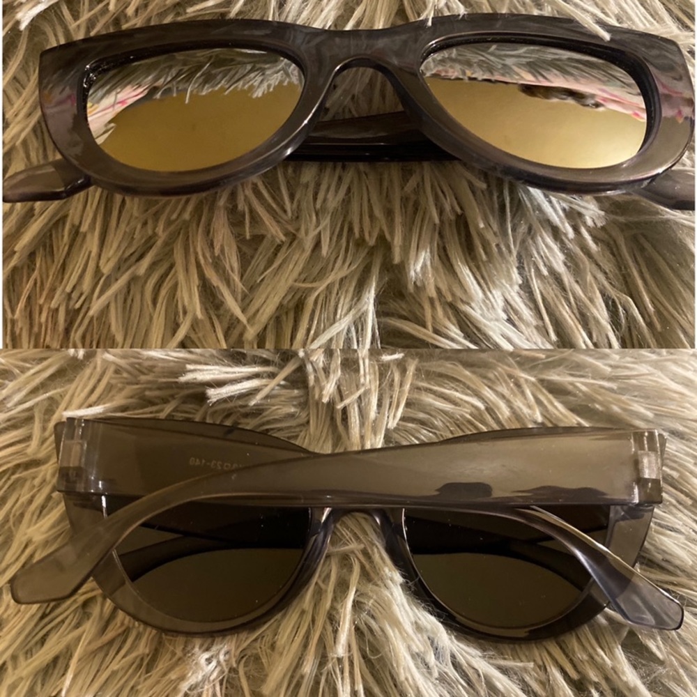 Grey cat eyes sunglasses